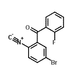 CAS 登录号：730964-92-8， (5-溴-2-异氰基苯基)(2-氟苯基)甲酮