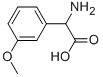 structure of CAS# 7314-43-4, alpha-Amino-3-Methoxy-Benzeneacetic Acid;(2S)-2-Ammonio-2-(3-Methoxyphenyl)Acetate;(2S)-2-Azaniumyl-2-(3-Methoxyphenyl)Ethanoate;Zinc04203230