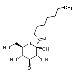 CAS#: 73175-03-8， 1-C-Octanoyl-beta-D-glucopyranose