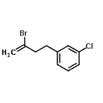 结构式 CAS# 731772-07-9, 1-(3-溴-3-丁烯-1-基)-3-氯苯