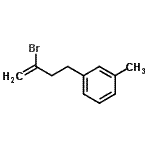 structure of CAS# 731772-19-3, 1-(3-Bromo-3-buten-1-yl)-3-methylbenzene;2-bromo-4-(3-methylphenyl)-1-butene;2-Bromo-4-(3-methylphenyl)but-1-ene;3-(3-Bromobut-3-en-1-yl)toluene