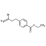 结构式 CAS# 731772-91-1, 乙基4-(3-溴-3-丁烯-1-基)苯甲酸酯