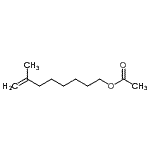 structure of CAS# 731773-26-5, 7-Methyl-7-octen-1-yl acetate;8-Acetoxy-2-methyl-1-octene;MFCD02259781