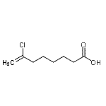structure of CAS# 731773-29-8, 7-Chloro-7-octenoic acid;7-chloro-7-octenoic acid
