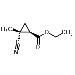 CAS#: 73178-41-3， Ethyl (1R,2R)-2-cyano-2-methylcyclopropanecarboxylate