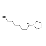 CAS#: 73200-14-3， 7-Hydroxy-1-(1-pyrrolidinyl)-1-heptanethione