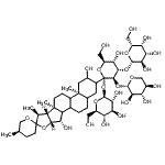 CAS#: 73205-29-5， beta-D-Glucopyranosyl beta-D-galactopyranosyl-(1->3)-[beta-D-xylopyranosyl-(1->2)]-1-C-[(8xi,9xi,14xi,15beta,22xi,25R)-2,15-dihydroxyspirostan-3-yl]-alpha-L-altropyranoside