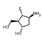 CAS#: 732217-88-8， (1S,2R,3S,4S)-4-Amino-3-fluoro-2-(hydroxymethyl)cyclopentanol