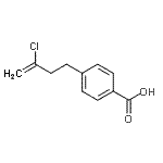 structure of CAS# 732249-57-9, 4-(3-Chloro-3-buten-1-yl)benzoic acid;4-(3-chloro-3-butenyl)benzoic acid