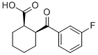 structure of CAS# 733742-66-0, cis-2-(3-Fluorobenzoyl)Cyclohexane-1-Carboxylic Acid;CIS-2-(3-FLUOROBENZOYL)CYCLOHEXANE-1-CARBOXYLIC ACID