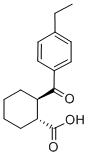 structure of CAS# 733742-77-3, trans-2-(4-Ethylbenzoyl)Cyclohexane-1-Carboxylic Acid;TRANS-2-(4-ETHYLBENZOYL)CYCLOHEXANE-1-CARBOXYLIC ACID