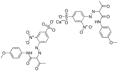 CAS#: 73385-03-2， Calcium Bis[4-[[1-[[(4-Methoxyphenyl)Amino]Carbonyl]-2-Oxopropyl]Azo]-3-Nitrobenzenesulphonate]
