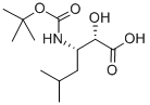 structure of CAS# 73397-27-0, N-Boc-(2S,3S)-2-Hydroxy-3-Amino-5-Methylhexanoic Acid;(2S,3S)-3-(Boc-Amino)-2-Hydroxy-5-Methylhexanoic Acid, 97%;N-BOC-(2S,3S)-2-HYDROXY-3-AMINO-5-METHYLHEXANOIC ACID