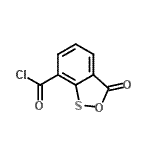 CAS#: 73406-05-0， 3-Oxo-3H-2,1-benzoxathiole-7-carbonyl chloride