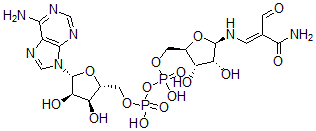 CAS#: 73435-45-7， [[(2R,3S,4R,5R)-5-[[(E)-3-Amino-2-Formyl-3-Oxoprop-1-Enyl]Amino]-3,4-Dihydroxyoxolan-2-Yl]Methoxy-Hydroxyphosphoryl] [(2R,3S,4R,5R)-5-(6-Aminopurin-9-Yl)-3,4-Dihydroxyoxolan-2-Yl]Methyl Hydrogen Phosphate