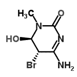 CAS#: 734489-50-0， (5S,6R)-4-Amino-5-bromo-6-hydroxy-1-methyl-5,6-dihydro-2(1H)-pyrimidinone