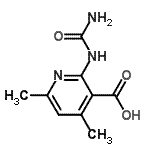 CAS#: 734500-90-4， 2-(Carbamoylamino)-4,6-dimethylnicotinic acid