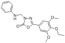 CAS#: 73484-55-6， 5-(4-Ethoxy-3,5-Dimethoxyphenyl)-3-[(Phenylamino)Methyl]-1,3,4-Oxadiazol-2-One