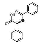 CAS#: 7352-07-0， (2S)-(Benzoylamino)(phenyl)acetic acid