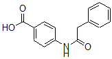 结构式 CAS# 73548-12-6, N-苯基乙酰基-对氨基苯甲酸