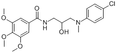CAS 登录号：73571-91-2， N-[3-[(4-氯苯基)-甲基氨基]-2-羟基丙基]-3,4,5-三甲氧基苯甲酰胺