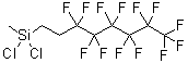 structure of CAS# 73609-36-6, 1H,1H,2H,2H-Perfluorooctylmethyldichlorosilane;(Tridecafluoro-1,1,2,2-Tetrahydrooctyl)-1-Methyldichlorosilane;Silane, Dichloromethyl(3,3,4,4,5,5,6,6,7,7,8,8,8-Tridecafluorooctyl)-