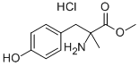 structure of CAS# 7361-31-1, alpha-Methyl-DL-Tyrosine Methyl Ester Hydrochloride;Methyl (2S)-2-Amino-3-(4-Hydroxyphenyl)-2-Methyl-Propanoate Dihydrochloride;(2S)-2-Amino-3-(4-Hydroxyphenyl)-2-Methylpropanoic Acid Methyl Ester Dihydrochloride;(2S)-2-Amino-3-(4-Hydroxyphenyl)-2-Methyl-Propionic Acid Methyl Ester Dihydrochloride