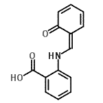 结构式 CAS# 7361-93-5, 2-{[(Z)-(6-氧代-2,4-环己二烯-1-亚基)甲基]氨基}苯甲酸