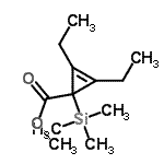 CAS#: 736137-15-8， Methyl 2,3-diethyl-1-(trimethylsilyl)-2-cyclopropene-1-carboxylate