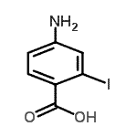 CAS#: 73655-51-3， 4-Amino-2-iodobenzoic acid
