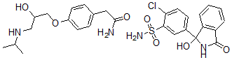 CAS#: 73677-19-7， 2-Chloro-5-(1-Hydroxy-3-Oxo-2H-Isoindol-1-Yl)Benzenesulfonamide, 2-[4-[2-Hydroxy-3-(Propan-2-Ylamino)Propoxy]Phenyl]Acetamide