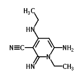 CAS 登录号：736875-44-8， 6-氨基-1-乙基-4-(乙基氨基)-2-亚氨基-1,2-二氢-3-吡啶甲腈
