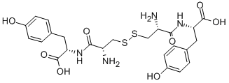 CAS#: 7369-94-0， N-(2-Amino-3-((2-amino-3-((1-carboxy-2-(4-hydroxyphenyl)ethyl)amino)-3-oxopropyl)dithio)propanoyl)-4-hydroxyphenylalanine