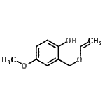 CAS#: 736985-99-2， 4-Methoxy-2-[(vinyloxy)methyl]phenol