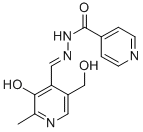 structure of CAS# 737-86-0, Pyridoxal Isonicotinoyl Hydrazone;N'-[(E)-[5-(Hydroxymethyl)-2-Methyl-3-Oxopyridin-4-Ylidene]Methyl]Pyridine-4-Carbohydrazide;N'-[(E)-[5-(Hydroxymethyl)-2-Methyl-3-Oxo-4-Pyridylidene]Methyl]Pyridine-4-Carbohydrazide;N'-[[5-(Hydroxymethyl)-2-Methyl-3-Oxo-4-Pyridylidene]Methyl]Pyridine-4-Carbohydrazide