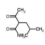 CAS#: 7372-55-6， 2-Acetyl-4-methylpentanamide