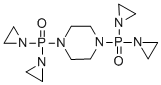 structure of CAS# 738-99-8, 1,4-Bis(N,N'-Diethylene Phosphamide)Piperazine;1,4-Bis[Bis(1-Aziridinyl)Phosphoryl]Piperazine;1,4-Bis(Diethyleniminophosphoryl)Piperazine;1,4-Bis(N,N'-Diethylene Phosphamide)Piperazine