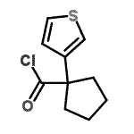CAS 登录号：73812-19-8， 1-(3-噻吩基)环戊烷羰基氯化物