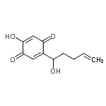 CAS#: 73827-93-7， 2-Hydroxy-5-(1-hydroxy-4-penten-1-yl)-1,4-benzoquinone