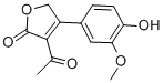 CAS#: 73839-65-3， 3-Acetyl-4-(4-Hydroxy-3-Methoxyphenyl)-5H-Furan-2-One