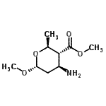 CAS#: 73844-76-5， Methyl (2S,3R,4S,6R)-4-amino-6-methoxy-2-methyltetrahydro-2H-pyran-3-carboxylate