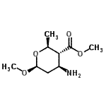 CAS#: 73844-77-6， Methyl (2S,3R,4S,6S)-4-amino-6-methoxy-2-methyltetrahydro-2H-pyran-3-carboxylate