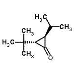 CAS#: 738587-98-9， (2R,3S)-2-Isopropyl-3-(2-methyl-2-propanyl)cyclopropanone