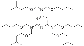 CAS#: 73953-86-3， N2,N2,N4,N4,N6,N6-Hexakis(3-Methylbutoxymethyl)-1,3,5-Triazine-2,4,6-Triamine