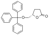 结构式 CAS# 73968-62-4, (S)-(+)-gamma-(三苯甲氧基甲基)-gamma-丁内酯