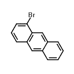 结构式 CAS# 7397-92-4, 1-溴蒽