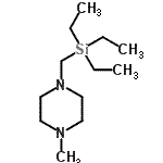CAS#: 73992-99-1， 1-Methyl-4-[(triethylsilyl)methyl]piperazine