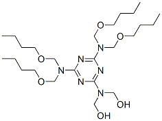 CAS 登录号：74037-60-8， [[4,6-二(二(丁氧基甲基)氨基)-1,3,5-三嗪-2-基]-(羟基甲基)氨基]甲醇