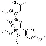 CAS#: 74038-45-2， Bis(2-Chloropropoxy)-[Diethoxyphosphoryl-(4-Methoxyphenyl)Methoxy]Stibane