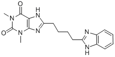 CAS#: 74039-64-8， 8-[4-(1H-Benzimidazol-2-Yl)Butyl]-1,3-Dimethyl-7H-Purine-2,6-Dione